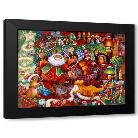 Night B4 J Black Modern Wood Framed Art Print by Bell, Bill