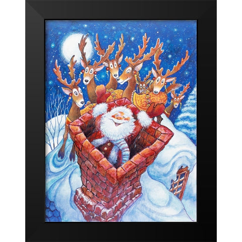 Night B4 S Black Modern Wood Framed Art Print by Bell, Bill