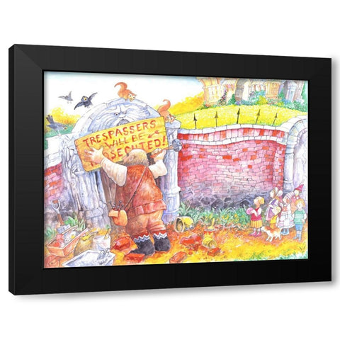 The Selfish Giant #11 Black Modern Wood Framed Art Print by Bell, Bill