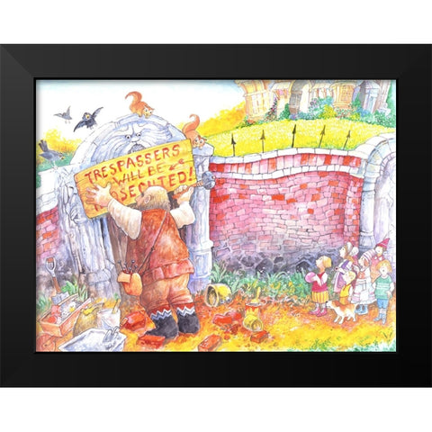 The Selfish Giant #11 Black Modern Wood Framed Art Print by Bell, Bill