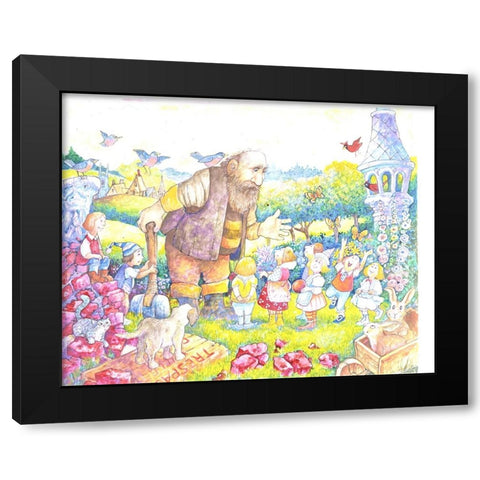 The Selfish Giant #12 Black Modern Wood Framed Art Print with Double Matting by Bell, Bill
