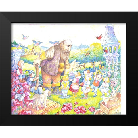 The Selfish Giant #12 Black Modern Wood Framed Art Print by Bell, Bill