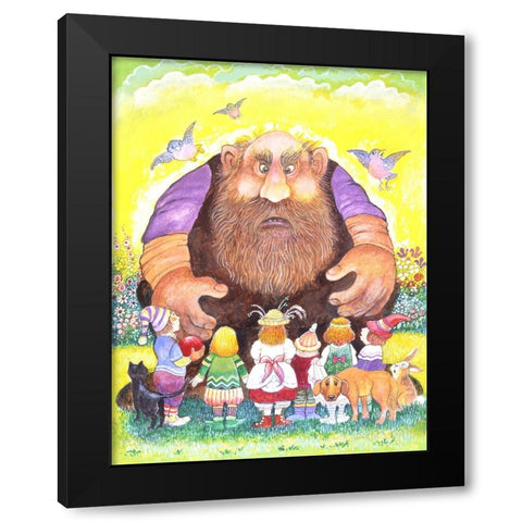 The Selfish Giant #13 Black Modern Wood Framed Art Print by Bell, Bill