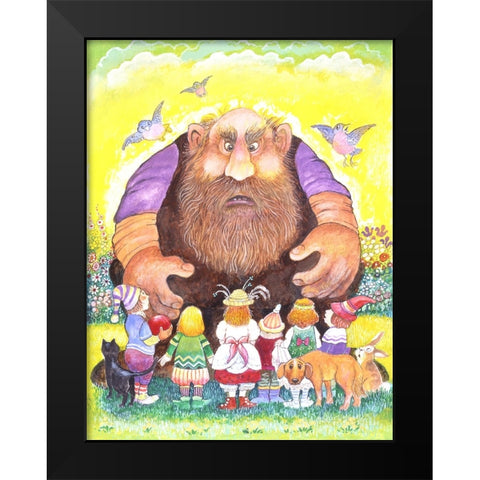 The Selfish Giant #13 Black Modern Wood Framed Art Print by Bell, Bill