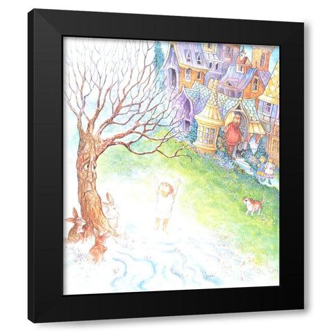 The Selfish Giant #16 Black Modern Wood Framed Art Print by Bell, Bill