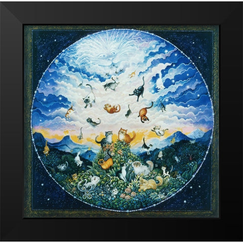 Cat Creation 2 (Pc) Black Modern Wood Framed Art Print by Bell, Bill