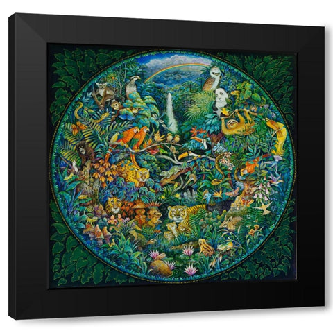 Rainbow Forest (Pc) Black Modern Wood Framed Art Print by Bell, Bill
