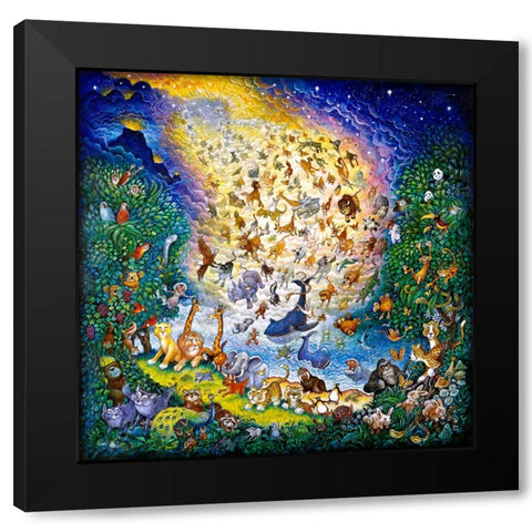 The Joy Of Creation Black Modern Wood Framed Art Print by Bell, Bill
