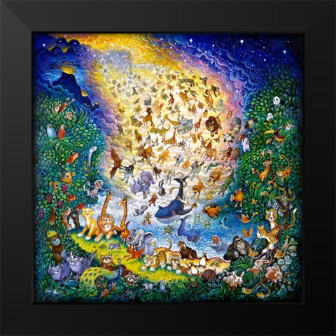 The Joy Of Creation Black Modern Wood Framed Art Print by Bell, Bill