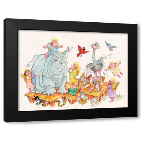 14A Black Modern Wood Framed Art Print with Double Matting by Bell, Bill