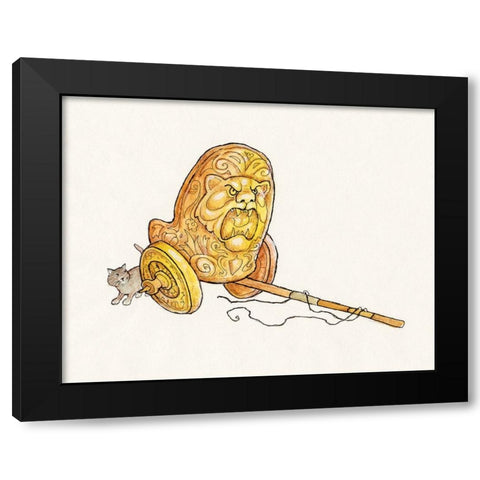 12A - Trojan Black Modern Wood Framed Art Print with Double Matting by Bell, Bill