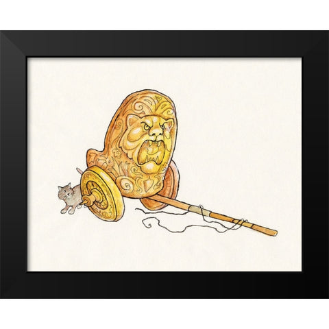 12A - Trojan Black Modern Wood Framed Art Print by Bell, Bill