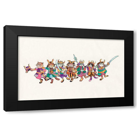 26A - Samurai Black Modern Wood Framed Art Print with Double Matting by Bell, Bill