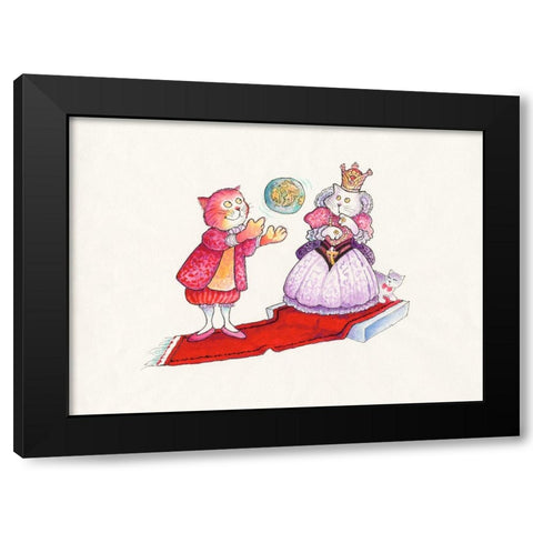 29A - Columbus Black Modern Wood Framed Art Print by Bell, Bill