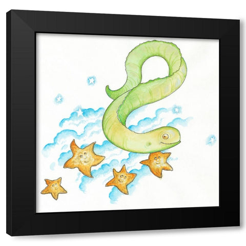 37C Black Modern Wood Framed Art Print by Bell, Bill