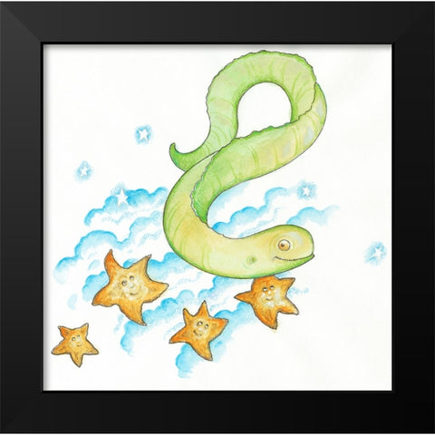 37C Black Modern Wood Framed Art Print by Bell, Bill