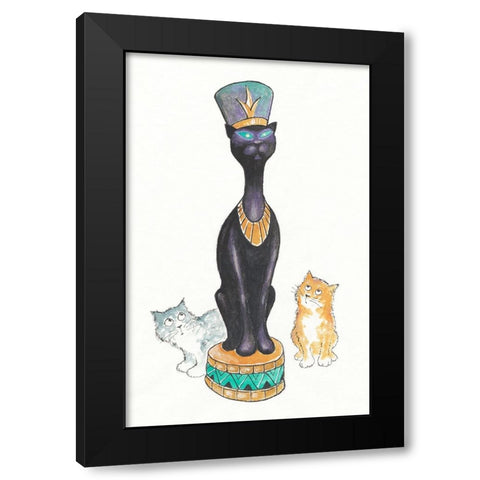 15A - Cleo Black Modern Wood Framed Art Print with Double Matting by Bell, Bill