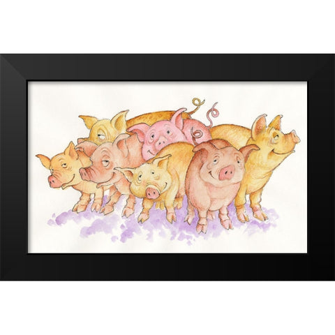 41B Black Modern Wood Framed Art Print by Bell, Bill