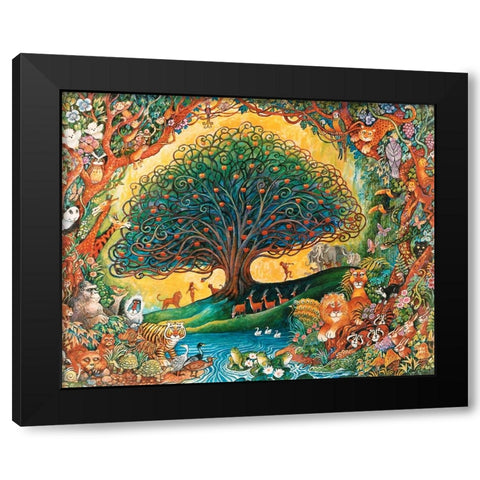 The Tree Of Knowledge 1 (Eden) Black Modern Wood Framed Art Print with Double Matting by Bell, Bill