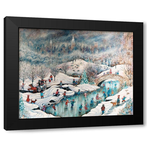 Up In Central Park Black Modern Wood Framed Art Print with Double Matting by Bell, Bill