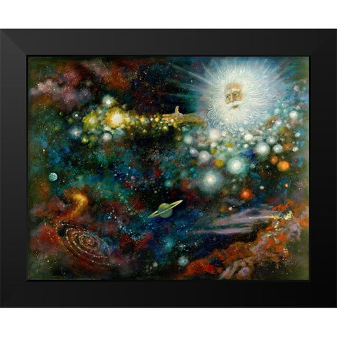 Let There Be Light Black Modern Wood Framed Art Print by Bell, Bill