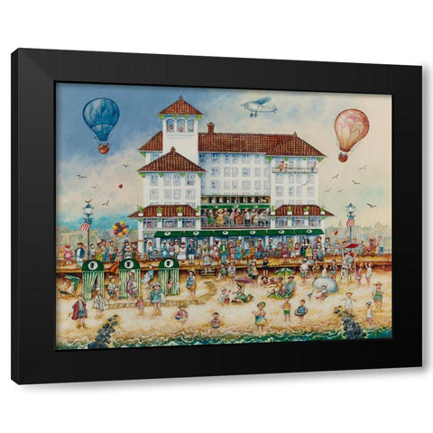 Flanders Memories Black Modern Wood Framed Art Print by Bell, Bill