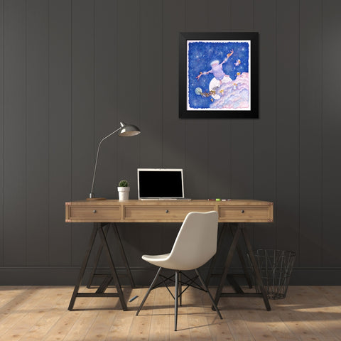 My Stars Said God Black Modern Wood Framed Art Print by Bell, Bill