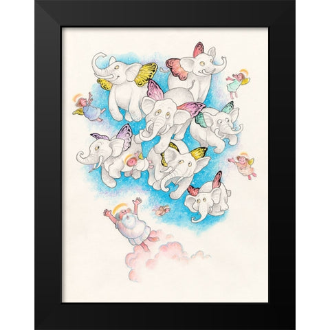 13A Black Modern Wood Framed Art Print by Bell, Bill