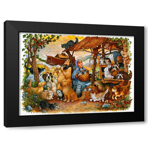 Book Image 12 Black Modern Wood Framed Art Print by Bell, Bill