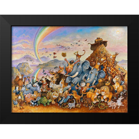 Book Image 15 Black Modern Wood Framed Art Print by Bell, Bill