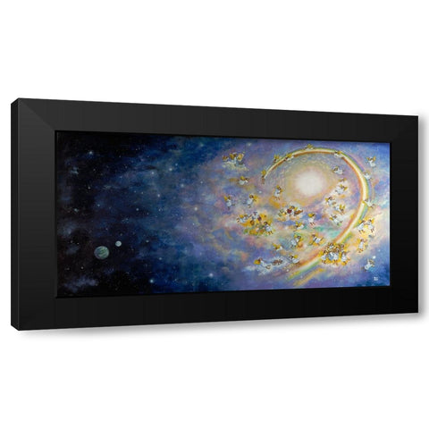 Heaven Black Modern Wood Framed Art Print with Double Matting by Bell, Bill
