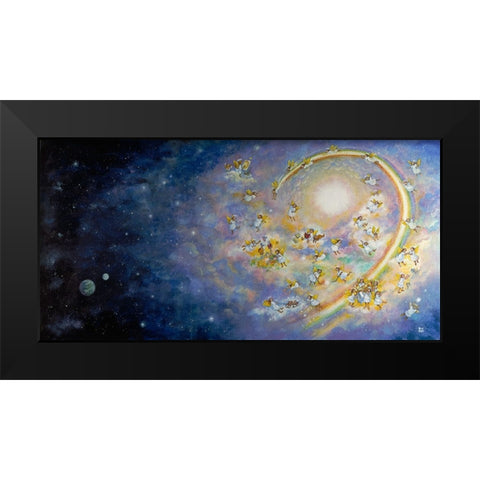 Heaven Black Modern Wood Framed Art Print by Bell, Bill