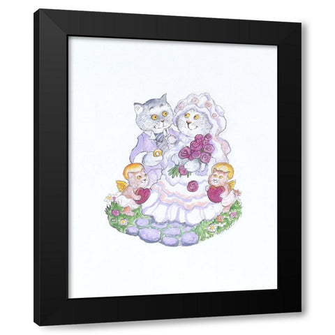 The Wedding Black Modern Wood Framed Art Print with Double Matting by Bell, Bill