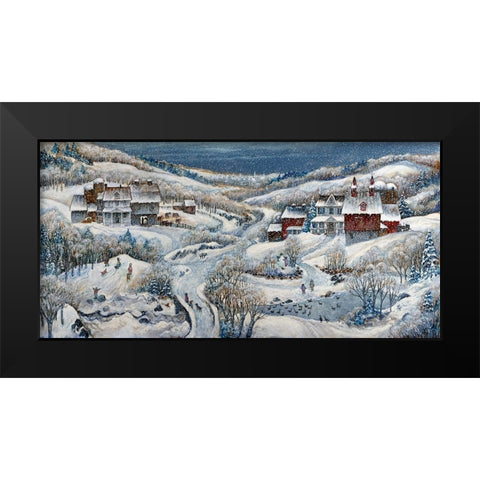 When Winter Comes 2... Black Modern Wood Framed Art Print by Bell, Bill