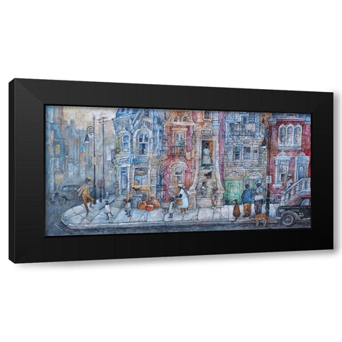 Mister Bojangles Black Modern Wood Framed Art Print with Double Matting by Bell, Bill