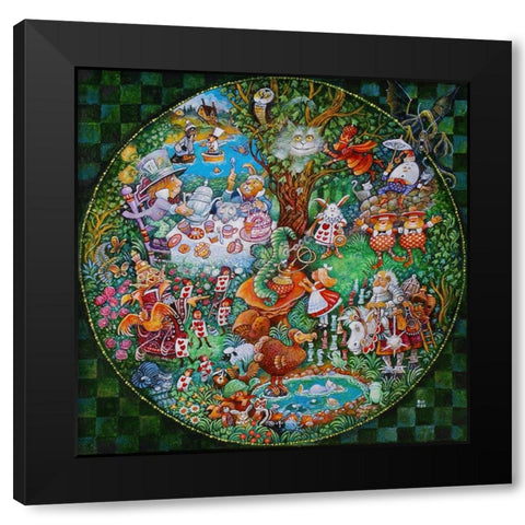 Another Day In Wonderland Black Modern Wood Framed Art Print with Double Matting by Bell, Bill