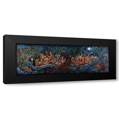 In Search Of Dragons (Chinois) Black Modern Wood Framed Art Print with Double Matting by Bell, Bill