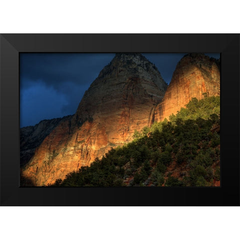 A Glimmmer Of Hope Black Modern Wood Framed Art Print by Sherrell, Bill