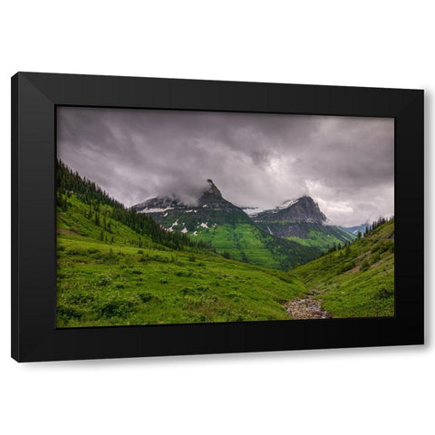 A Storm Brewing Black Modern Wood Framed Art Print with Double Matting by Sherrell, Bill