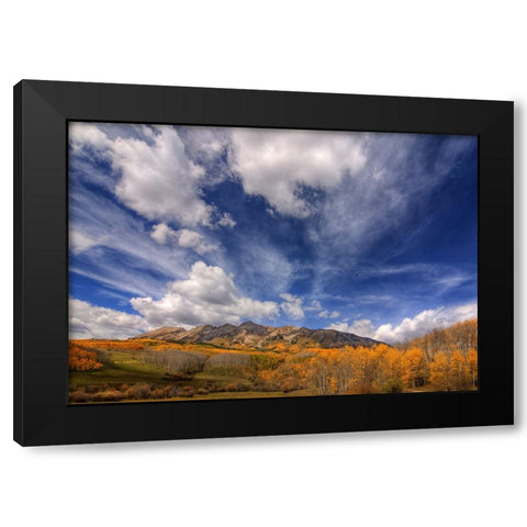 Autumn Vista Black Modern Wood Framed Art Print by Sherrell, Bill
