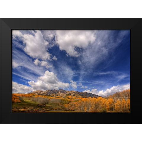 Autumn Vista Black Modern Wood Framed Art Print by Sherrell, Bill