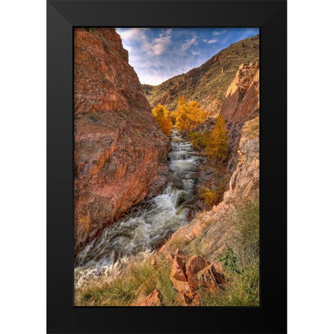Canyon Of Dreams Black Modern Wood Framed Art Print by Sherrell, Bill