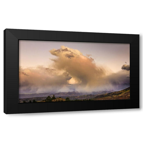 Cloudburst Black Modern Wood Framed Art Print with Double Matting by Sherrell, Bill