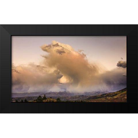 Cloudburst Black Modern Wood Framed Art Print by Sherrell, Bill