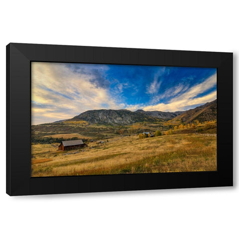 Dusk At Deep Creek Mesa Black Modern Wood Framed Art Print by Sherrell, Bill