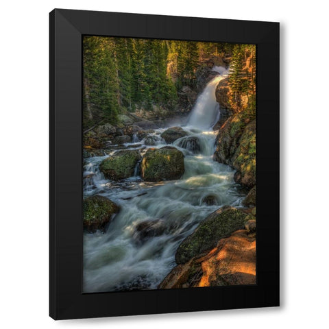 Falling For You Black Modern Wood Framed Art Print by Sherrell, Bill