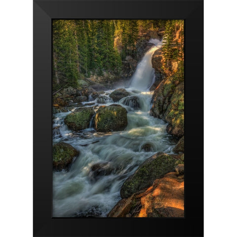 Falling For You Black Modern Wood Framed Art Print by Sherrell, Bill