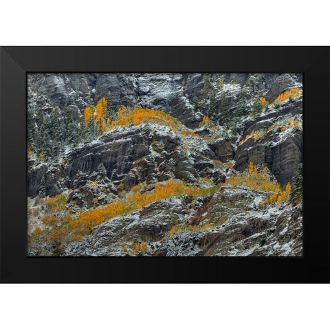 Fire And Ice Black Modern Wood Framed Art Print by Sherrell, Bill