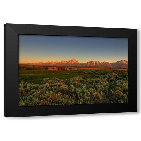 Hardship Amidst Beauty Black Modern Wood Framed Art Print with Double Matting by Sherrell, Bill