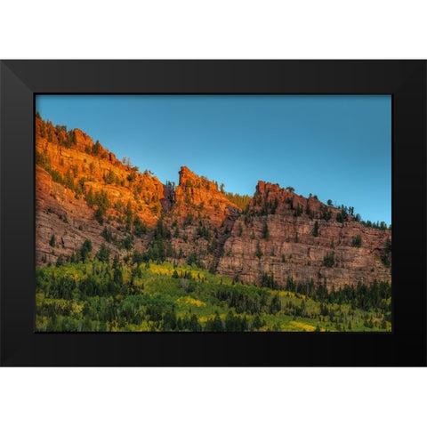 Last Glint Black Modern Wood Framed Art Print by Sherrell, Bill